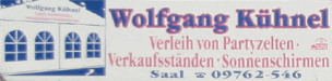 Zeltverleih Wolfgang Kühnel